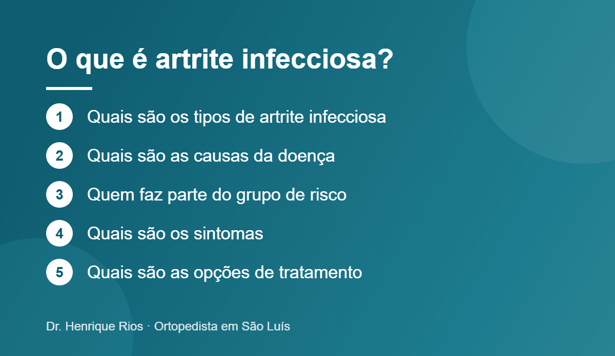 O que é artrite infecciosa?, Dr. Henrique Rios