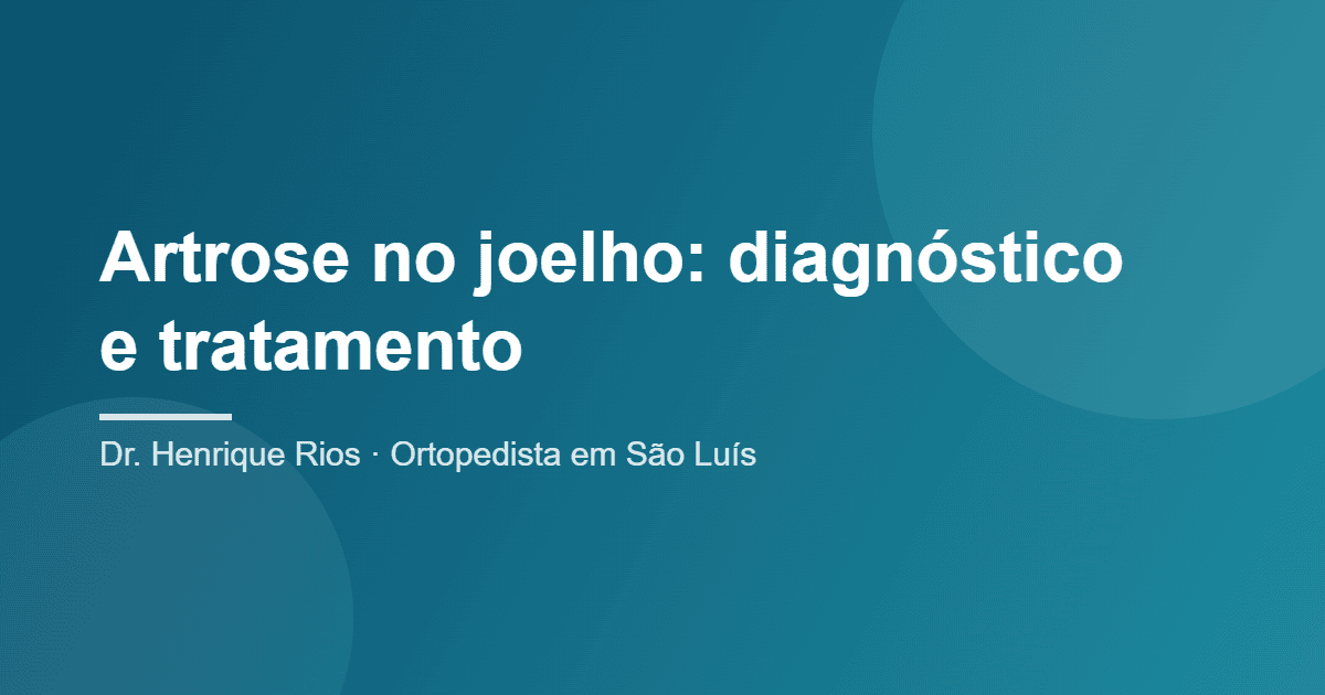 artrose no joelho