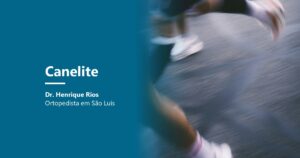 Canelite: pernas de corredor em movimento