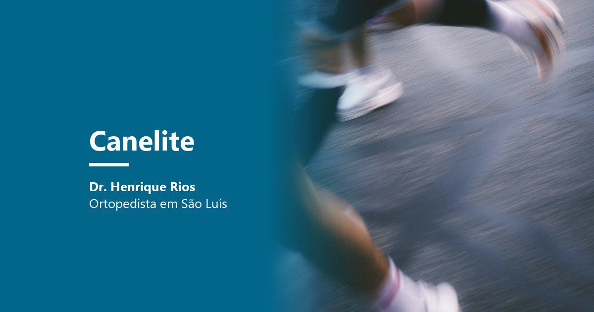 Canelite: pernas de corredor em movimento