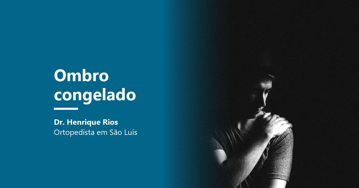 Ombro congelado: homem com dor no ombro