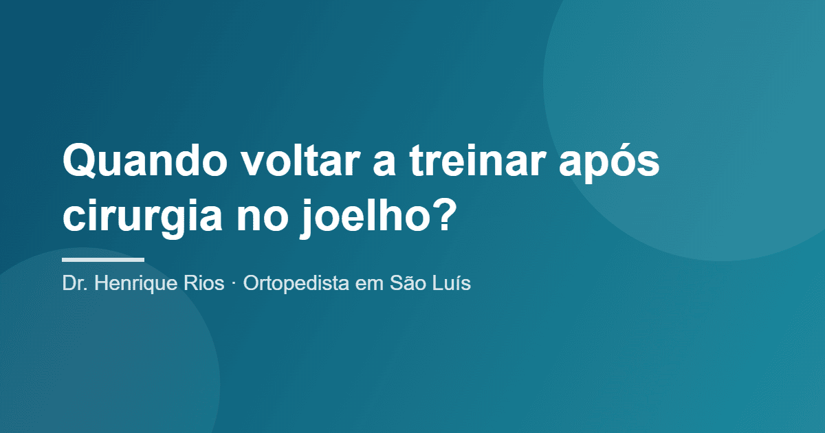 cirurgia de joelho