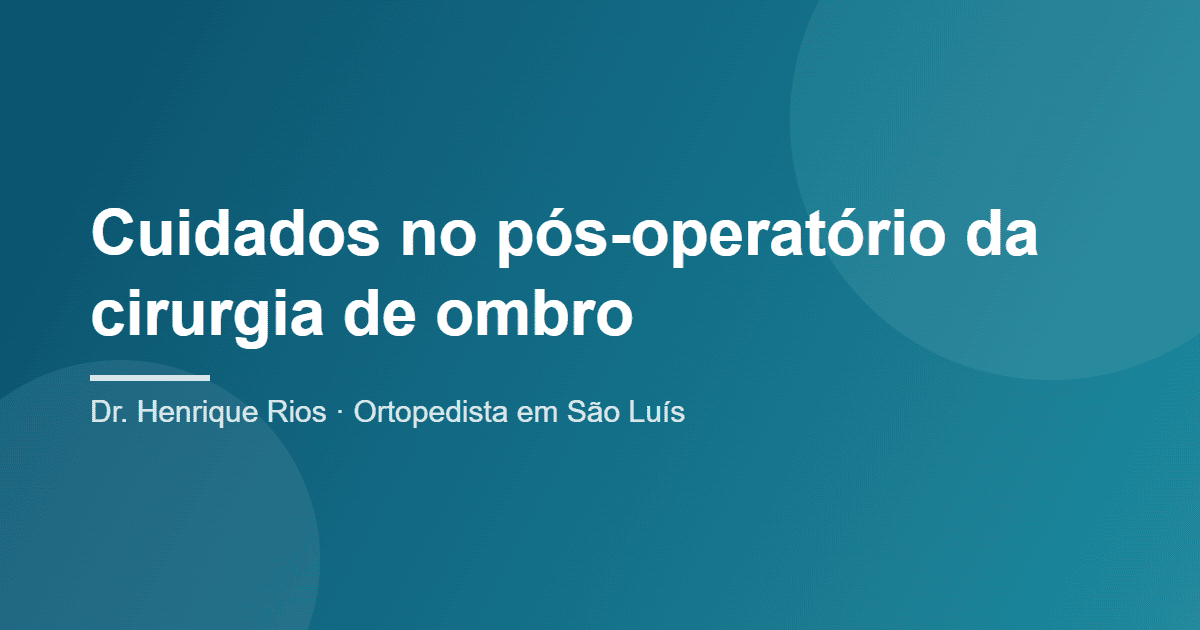 cirurgia de ombro