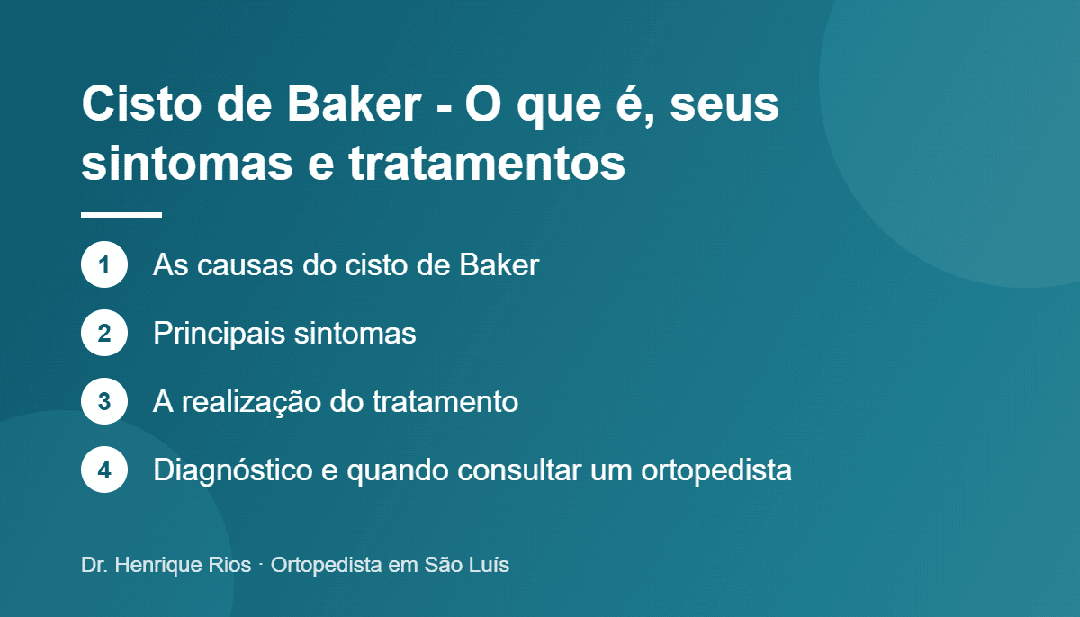 Cisto de Baker - O que é, seus sintomas e tratamentos, Dr. Henrique Rios