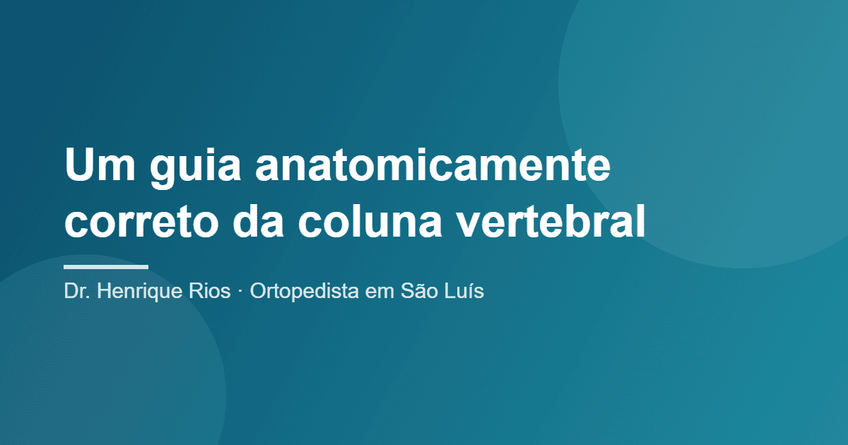 coluna vertebral