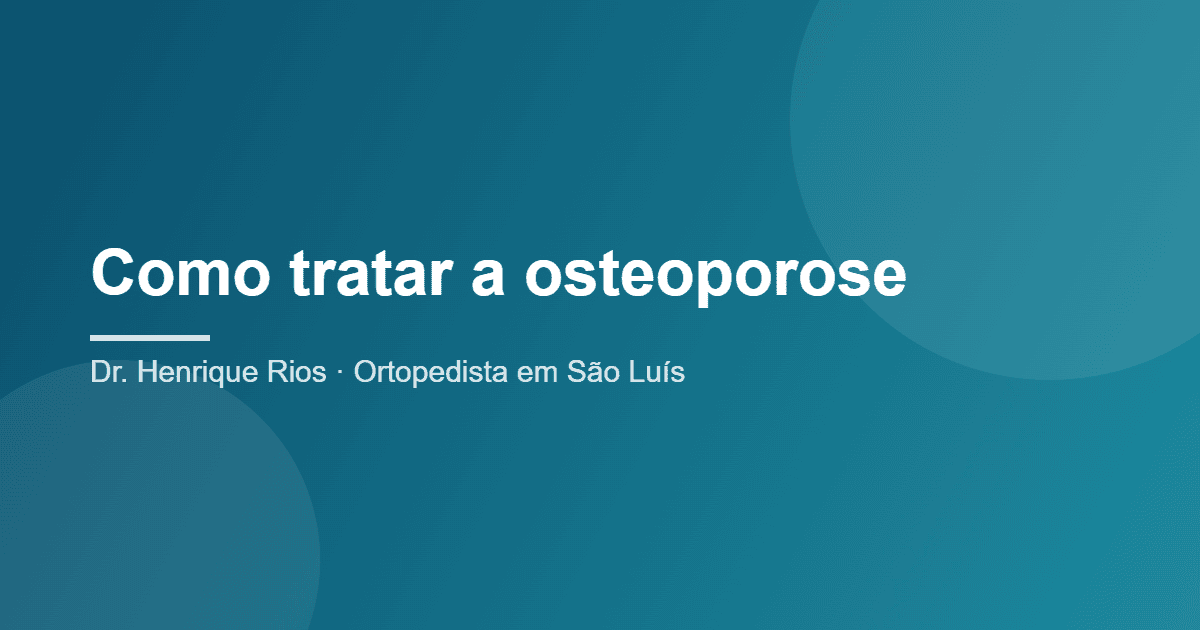 tratamento da osteoporose