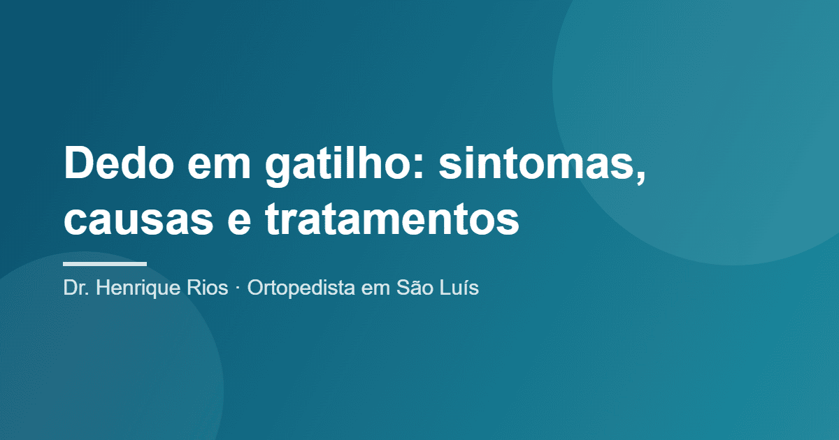 dedo em gatilho