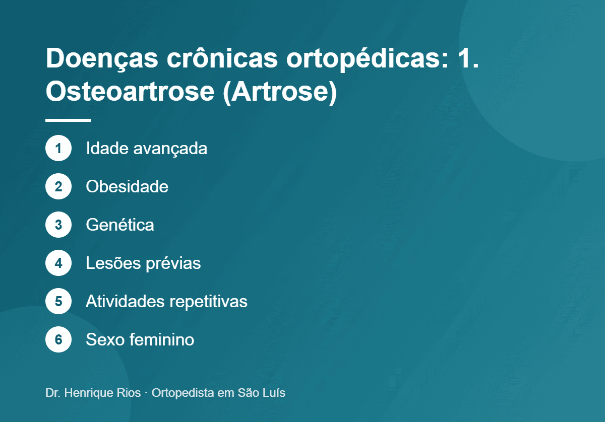 Doenças crônicas ortopédicas: 1. Osteoartrose (Artrose), Dr. Henrique Rios