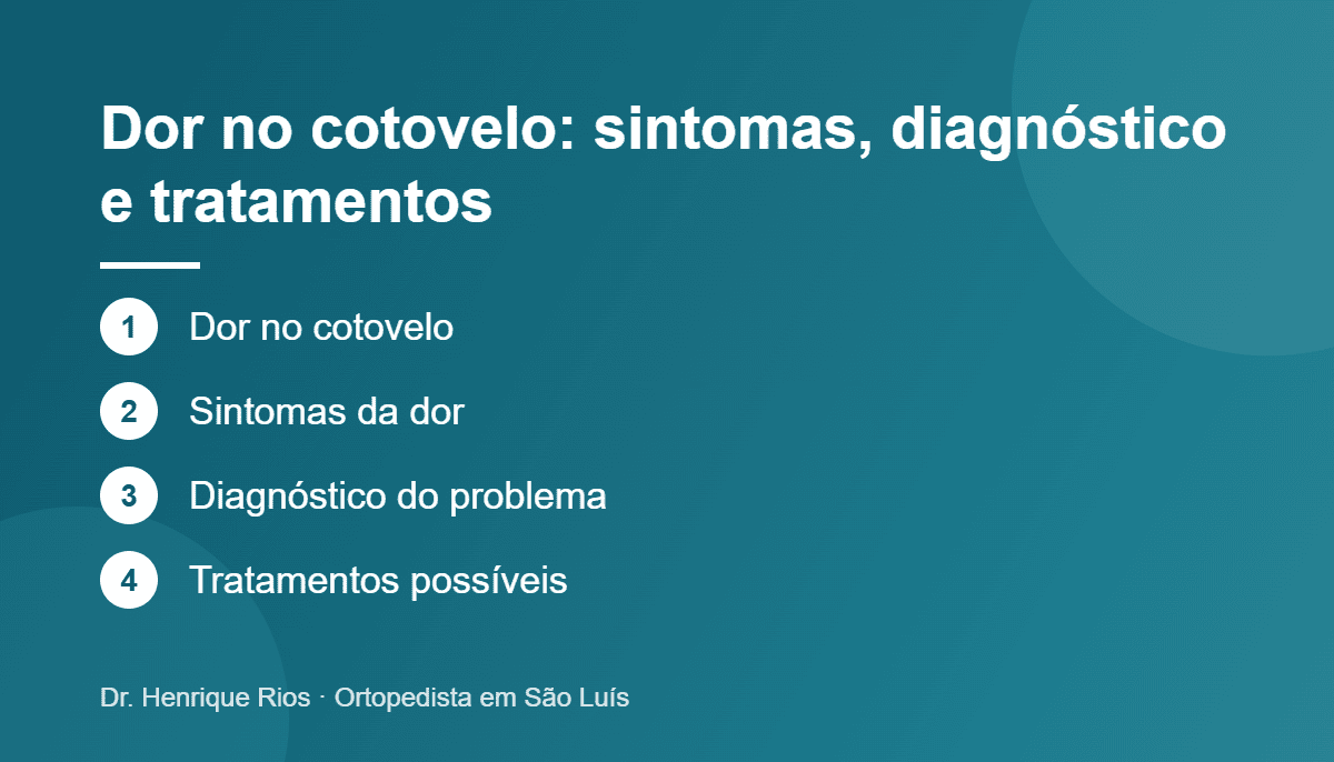 Dor no cotovelo: sintomas, diagnóstico e tratamentos, Dr. Henrique Rios