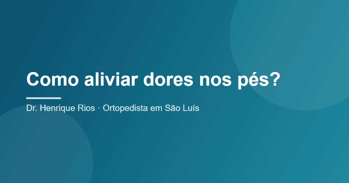 dores nos pés