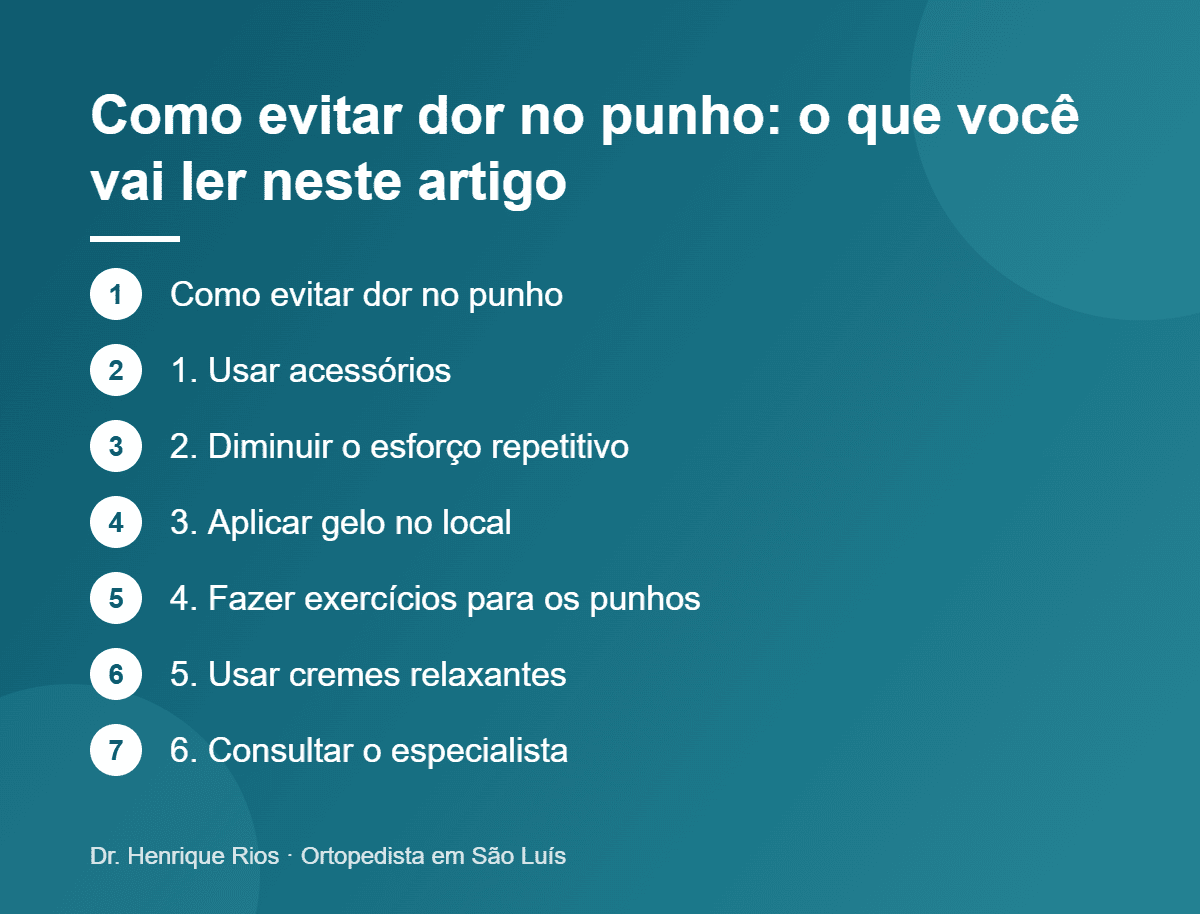 Como evitar dor no punho: o que você vai ler neste artigo, Dr. Henrique Rios