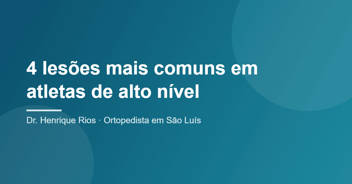 lesões mais comuns em atletas