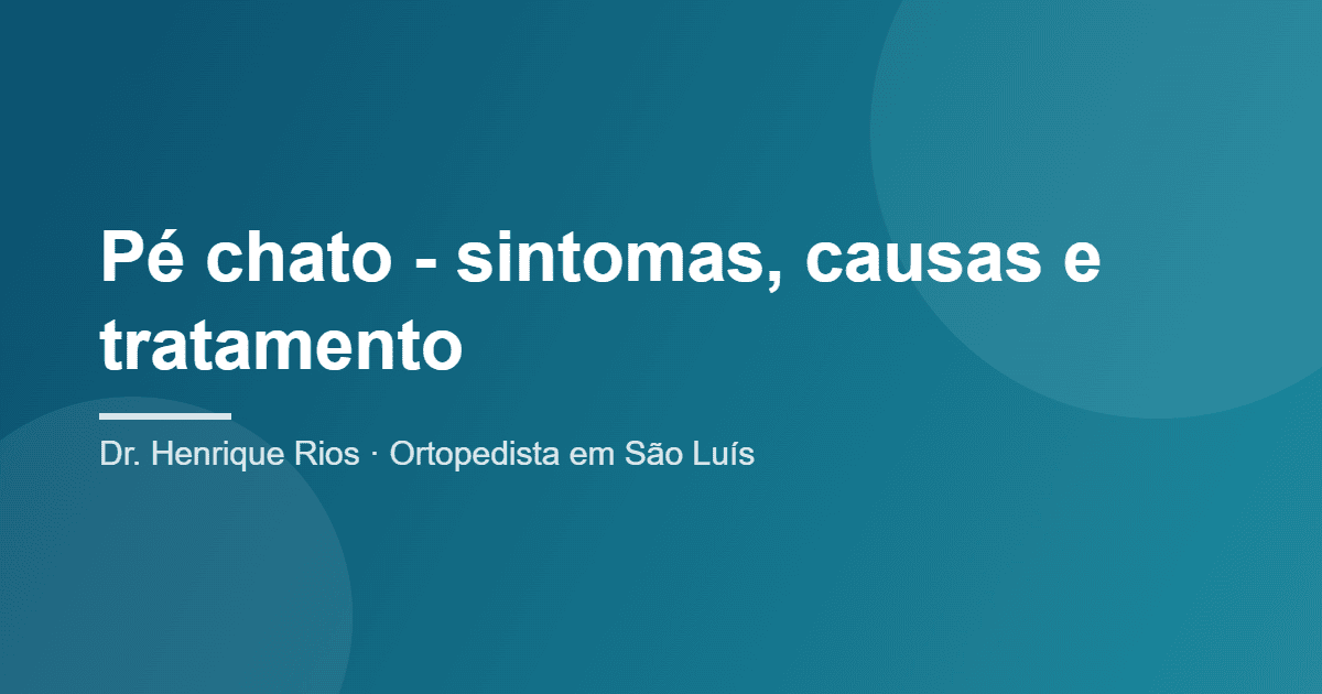 pé chato