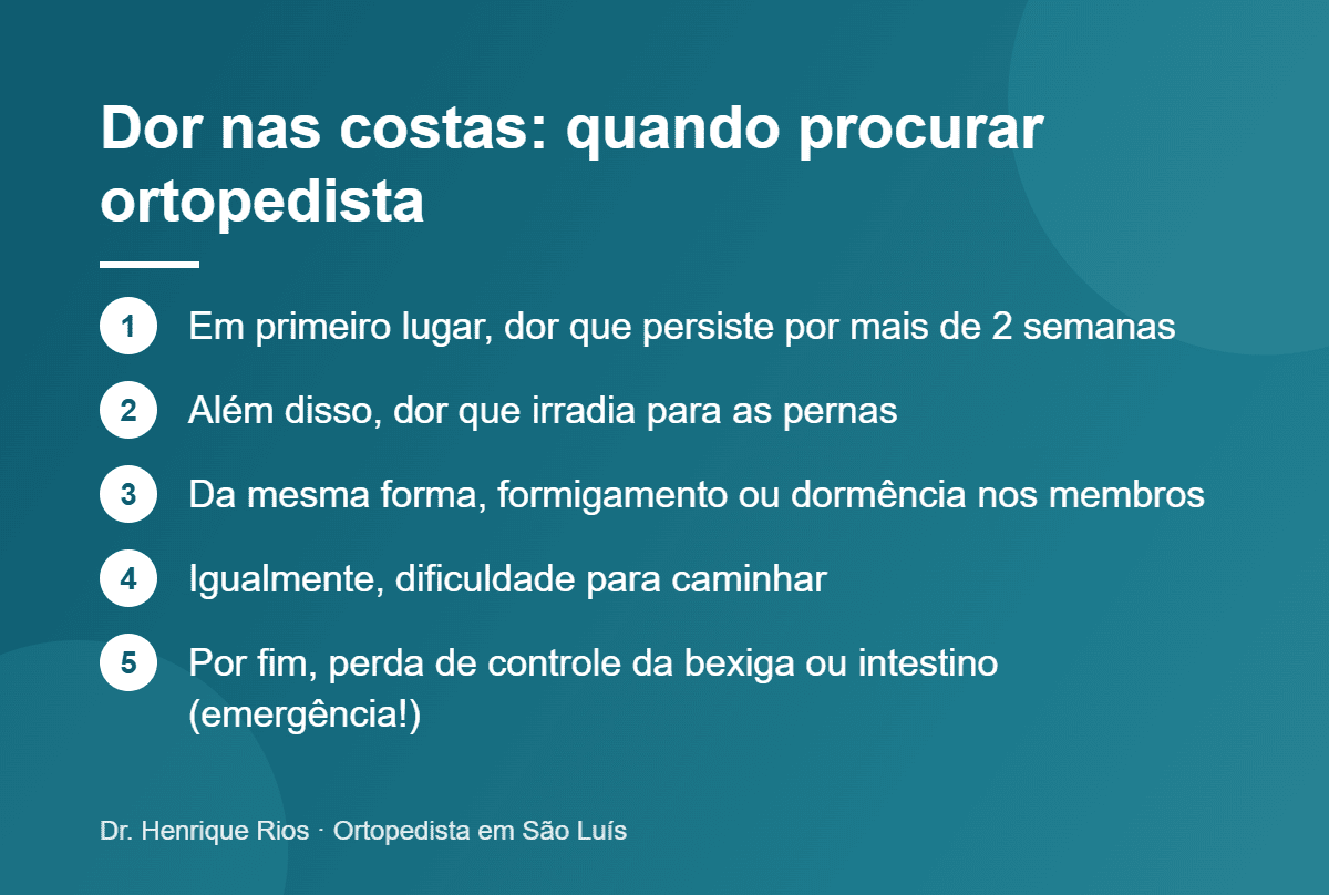 Dor nas costas: quando procurar ortopedista, Dr. Henrique Rios
