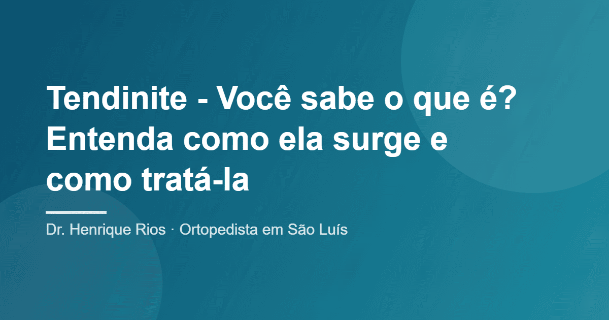 Tendinite
