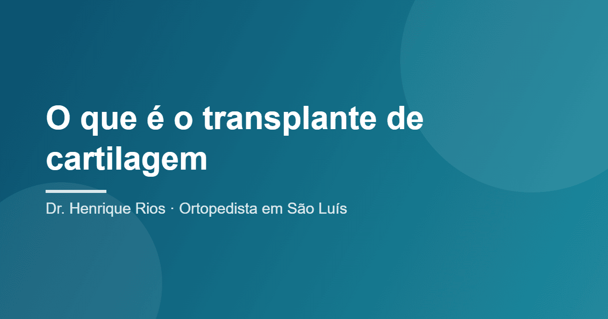 transplante de cartilagem
